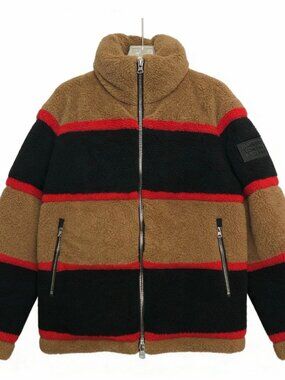 Burberry color-block down jacket